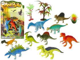 Mamido Sada barevných figurek dinosaurů, 9 kusů