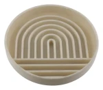 Huhubamboo Miska proti hltání béžová / Miska pro psy / O 19,8 cm (356125)