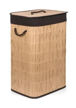 G21 Koš na prádlo ratanový design hnědá / Koš na prádlo / 72 l (KPG21RAT0NB)