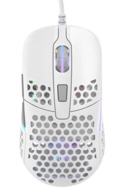 XTRFY M42 RGB bílá herní myš optická 16000DPI tlačítek RGB velikosti USB 1.8m (M42-RGB-WHITE)