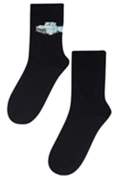 Vzorované pánské ponožky PERFECT MAN-CASUAL černá 42-44