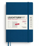 Týdenní plánovač Zápisník Indigo, Paperback B6+ 2027, Softcover, anglicky