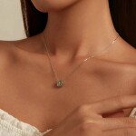 Stříbrný náhrdelník Čtyřlístek pro štěstí - stříbro 925/1000, Stříbrná 46 cm