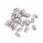 Mosazná koncovka - 8 x 3 mm - platinová - 1 ks Barva: Platinová