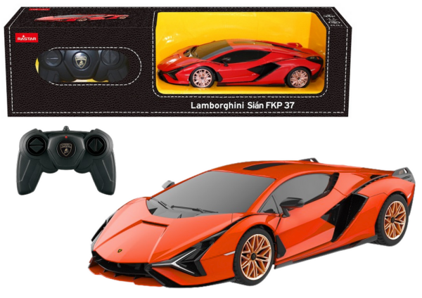RASTAR Auto na dálkové ovládání R/C Lamborghini Sian 1:24 Rastar oranžové