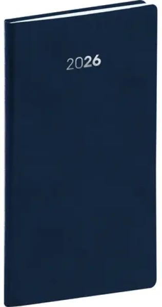 NOTIQUE Kapesní diář Balakon 2026 tmavě modrý / 9 x 15.5 cm (PGD-KAPBA-6215)