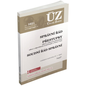 ÚZ 1621 Správní řád, Soudní řád správní, Přestupky