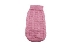 Cuddly svetr pro psa Barva: Růžová, Délka zad (cm): 29-31, Obvod hrudníku: 32 - 44 cm