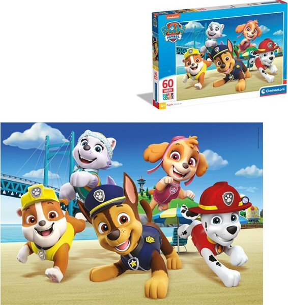 Puzzle 60 dílků maxi Tlapková Patrola - Clementoni