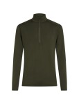 Pánské merino triko dlouhý rukáv, 1/2 zip ICEBREAKER Mens 260 Tech LS Half Zip, Dark Loden velikost: L
