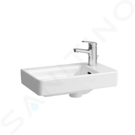 Laufen - Pro S Umývátko, 480x280 mm, 1 otvor pro baterii vpravo, bílá H8159540001041