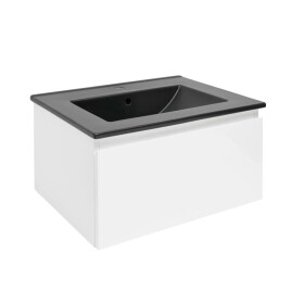 Koupelnová skříňka s umyvadlem SAT B-WAY 59x30x45 cm bílá lesk BWAY60WU4B BWAY60WU4B