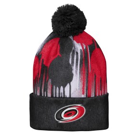 Outerstuff Dětská zimní čepice Carolina Hurricanes NHL Paint Splatter Cuffed