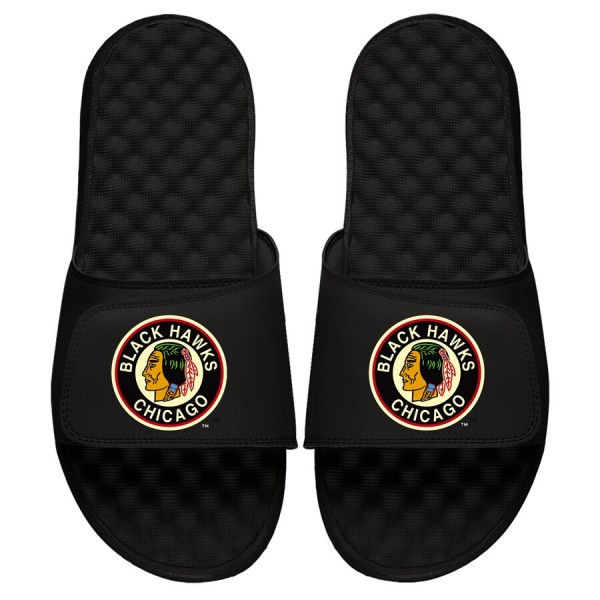 Fanatics Dětské Pantofle Chicago Blackhawks NHL Vintage Logo Velikost: 5