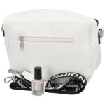 Módní dámská koženková ledvinka/crossbody André, bílá