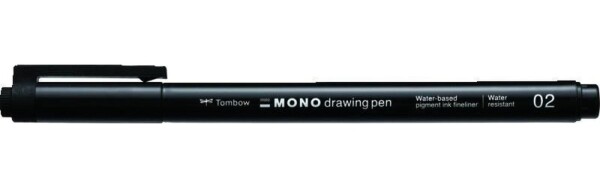 Tombow Fineliner MONO drawing pen - hrot 02 černá