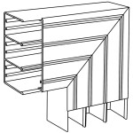 Hager GLT5010 parapetní lišta montážní elektroinstalační krabice (d x š) 71 mm x 64 mm 1 ks šedobílá (RAL 7035)