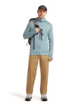 Pánská merino mikina ICEBREAKER Mens 260 Quantum IV LS Zip Hoodie, Flint Blue velikost: S