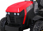Mamido Dětský elektrický traktor Farmer s vlečkou a lopatou červený