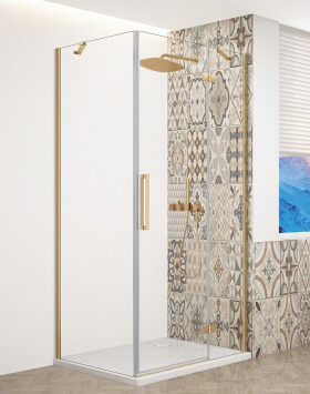 GELCO - TRINITY GOLD obdélníkový kout 1100x900 pravý, čiré sklo, GT5690-11CR-G GT5690-11CR-G