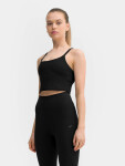 Dámský crop top na jógu 4FSS23TTSHF270-20S černá 4F