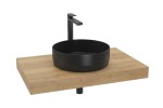 Koupelnová sestava SAT s deskou pod umyvadlo Dolce 80x8x50 cm dub halifax KSETDO9 KSETDO9