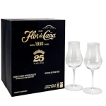 Flor de Cana 25y 40% 0.7 l (dárkové balení 2 sklenice) (7431008100288)