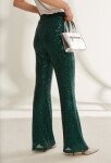 Kalhoty Monnari Green Sequin Bells Bottle Green