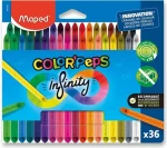 Maped Color'Peps Infinity / Pastelky / 36 barev / bezdřevé / trojhranné / bez ořezávání (0086/9861623)