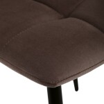 Jídelní židle, hnědá, sametová látka, CT-281 BR4