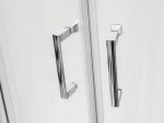 BESCO - Asymetrický sprchový kout MODERN 185 + vanička z litého mramoru LAKA - Barva rámu - Chrom/Leštěný hliník (ALU), Rozměr A - 120 cm, Rozměr B - 90 cm, Vanička HL - Včetně vaničky, Výplň - Čiré bezpečnostní sklo - 6 mm, Způsob provedení - Pravá...
