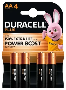 Duracell Plus Boost MN1500 / Baterie / AA / alkalické / 1,5 V / 4 ks (4828)