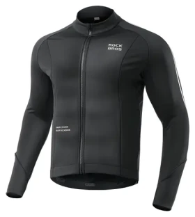 Rockbros Podzimní/zimní cyklistická bunda černá, velikost XL / Cyklistická bunda / Dlouhý rukáv