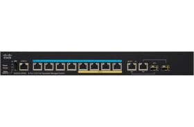 Cisco SG350X-8PMD / switch / 8x 100/1000 RJ-45 / 2x Combo Gbps / PoE / QoS / VLAN (SG350X-8PMD-K9-EU)