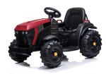 Mamido Dětský elektrický traktor Farmer s vlečkou a lopatou červený