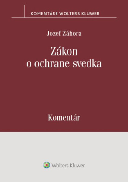 Zákon o ochrane svedka - Jozef Záhora