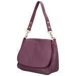 Stylová dámská kožená crossbody kabelka Dawn, fialová