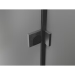 MEXEN/S - Lunar L sprchové dveře křídlové levé 90 cm, transparent, grafit kartáčovaná 834L-090-000-66-00-L