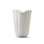 KÄHLER Keramická váza Hammershøi Unfold 16,5 cm, bílá barva, keramika