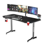 ULTRADESK Frag XXL černá / Herní stůl / 160 x 75 x 75 cm / USB hub (UDESK-FX-BK)