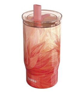 Nerezový termohrnek s brčkem Mist Peach Petals 720ml