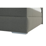 Čalouněná postel Dory 160x200, šedá, bez matrace, přední výklop