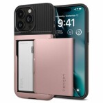 Pouzdro Spigen Slim Armor CS iPhone 15 Pro rose zlaté