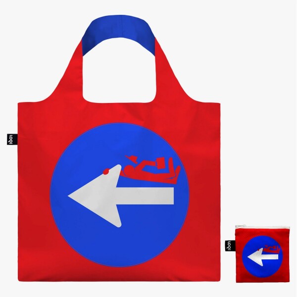 Skládací nákupní taška LOQI CLET Studio Clet's Signs