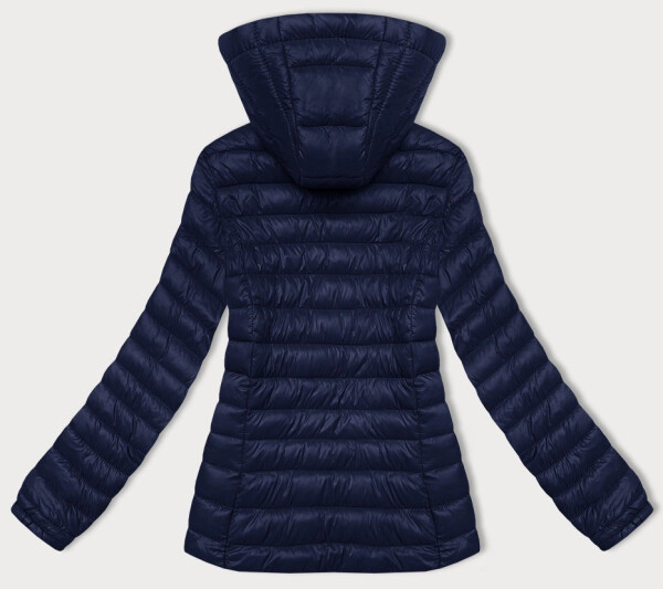 Tmavě modrá dámská prošívaná bunda s kapucí J Style (16M9102-215) odstíny modré S (36)