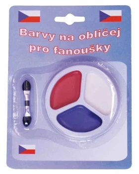 SPORTTEAM Barvy na obličej ČR 1 (4891223097351)