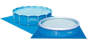 Bestway 58003 modrá / Podložka pod bazén / 488x488 cm (58003)