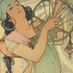 Nástěnný kalendář poznámkový 2027 Notique Alfons Mucha, 30 x 30 cm