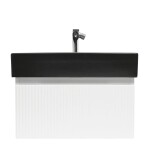 Koupelnová skříňka s baterií a umyvadlem SAT Evolution 1 58x30x44,8 cm bílá mat SATEVO60WMU2BBA SATEVO60WMU2BBA