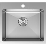 MEXEN - Solix ocelový dřez 1-bowl 500 x 450 mm, nerez 6402501000-01